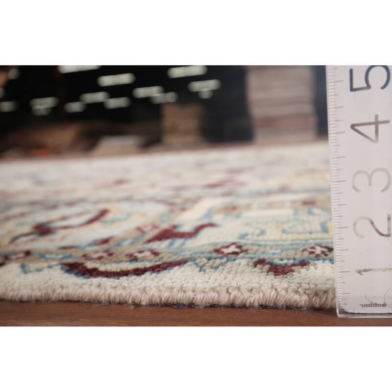 Tribal Geometric Heriz Serapi Area Rug Handmade Oriental Wool Carpet - 7'10"x 9'7"
