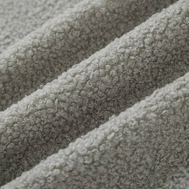 128" Polyester Modular Sectional Sofa, Boucle Fabric