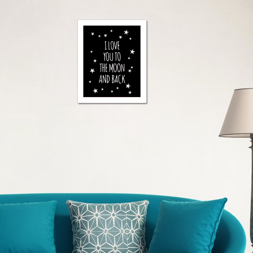 Shop Walplus Letter Art Black Canvas Printing Wall Art Home Decoration Diy Overstock 31926223