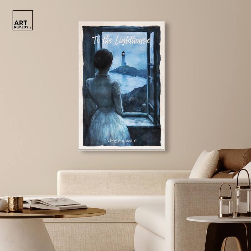 To the Lighthouse Canvas by Art Remedy