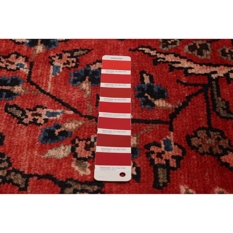 ECARPETGALLERY Hand-knotted Andelz Red Wool Rug - 3'7 x 10'2