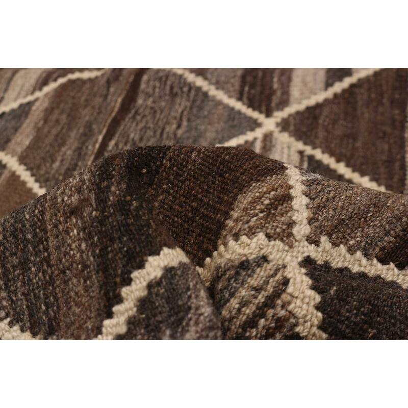 Sivas Brown Kilim 8'5" x 9'8" - 8'5 x 9'8