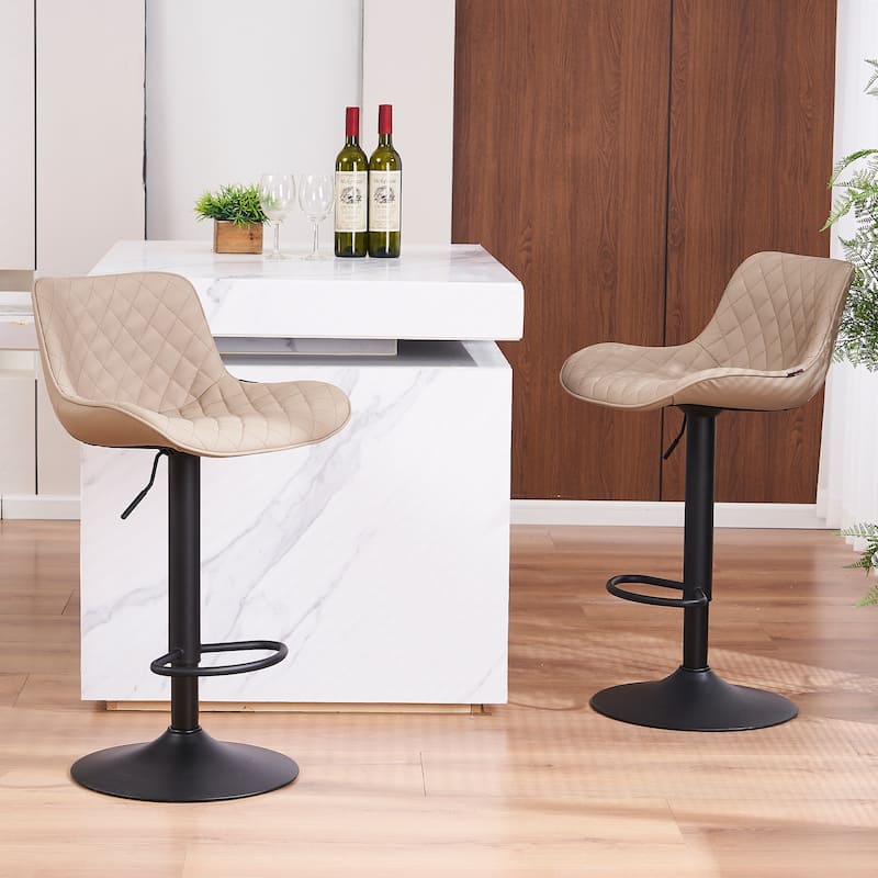 Counter Height Modern Barstools Set of 2 Kitchen Bar stools Side Counter Stools