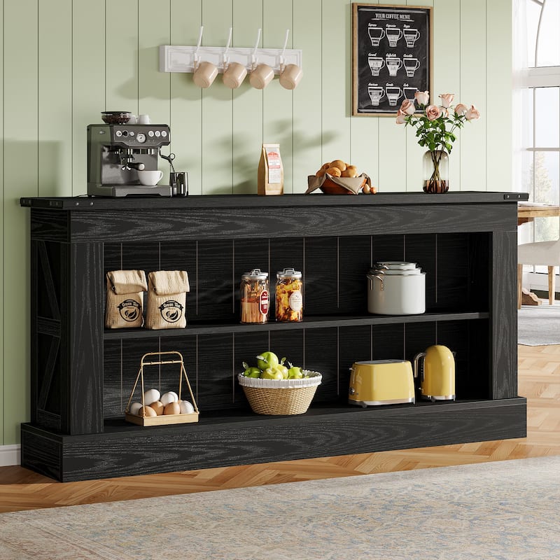 63" Farmhouse TV Stand for 75-Inch TV