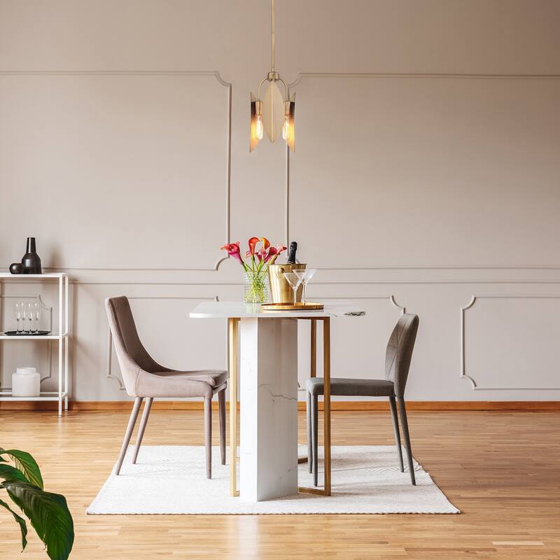 Eden 8.5 in. 3-Light Old Satin Brass Pendant Light