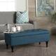 Chantelle Fabric Storage Ottoman by Christopher Knight Home - Navy