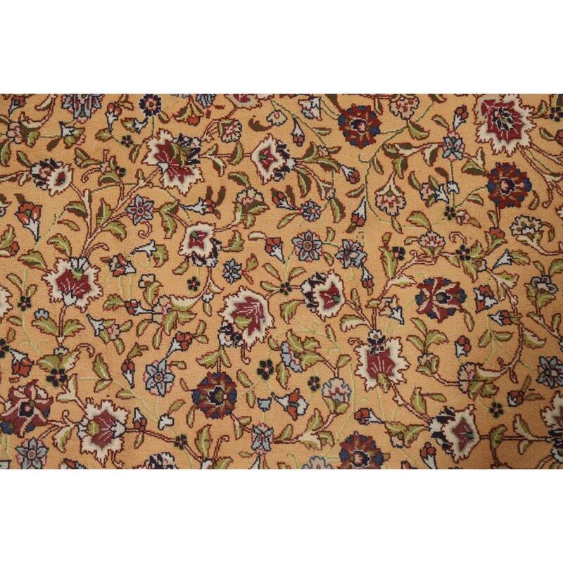 Vegetable Dye Large Tabriz Persian Area Rug Hand-knotted Wool Carpet - 11'5" x 16'2"