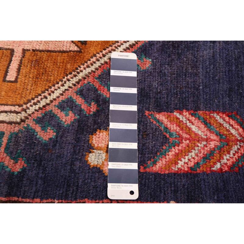 ECARPETGALLERY Hand-knotted Konya Anatolian Navy Wool Rug - 3'2 x 9'4