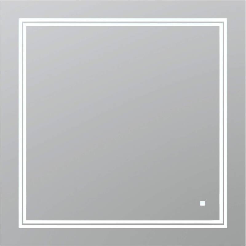 AQUADOM Soho Led Lighted Mirror for Bathroom Defogger, Backlit and Front-Lit