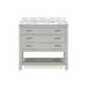 preview thumbnail 14 of 16, Furniture of America Anya 37" Single Bathroom Vanity with White Carrera Marble Top and Undermount Sink