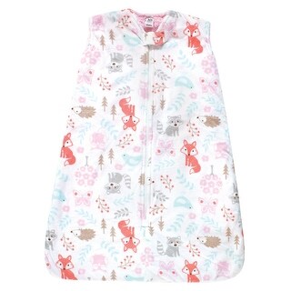 Hudson Baby Infant Girl Mink with Faux Shearling Inner Sleeping Bag, Sack, Blanket, Girl Woodland