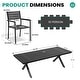 preview thumbnail 13 of 20, 11PC Outdoor Patio Aluminum X-Frame Dining Set Table with Stackable Chairs Umbrella Hole