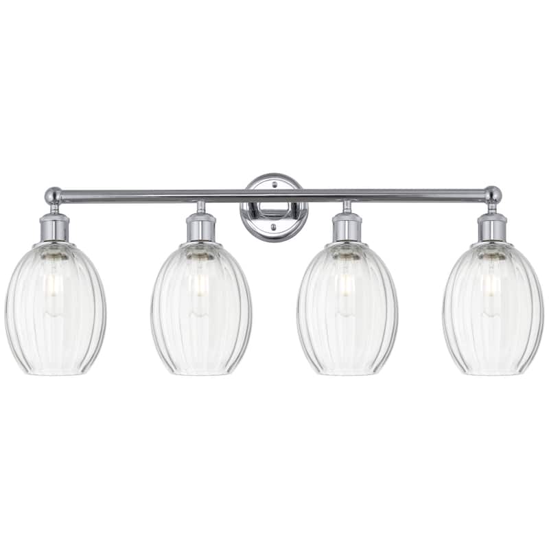 Innovations Lighting 616-4W-13-34 Preston Vanity Preston 4 Light 34" - Polished Chrome / Clear