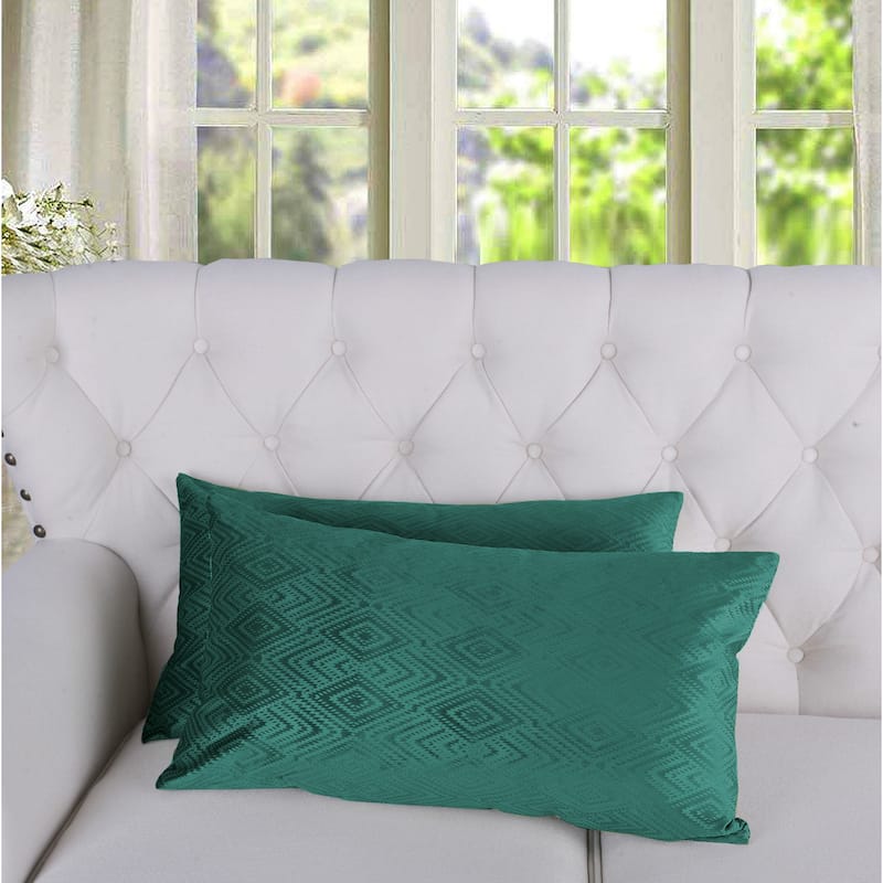 Tonopah Ikat Velvet Throw Pillow Cover Set, NO INSERT
