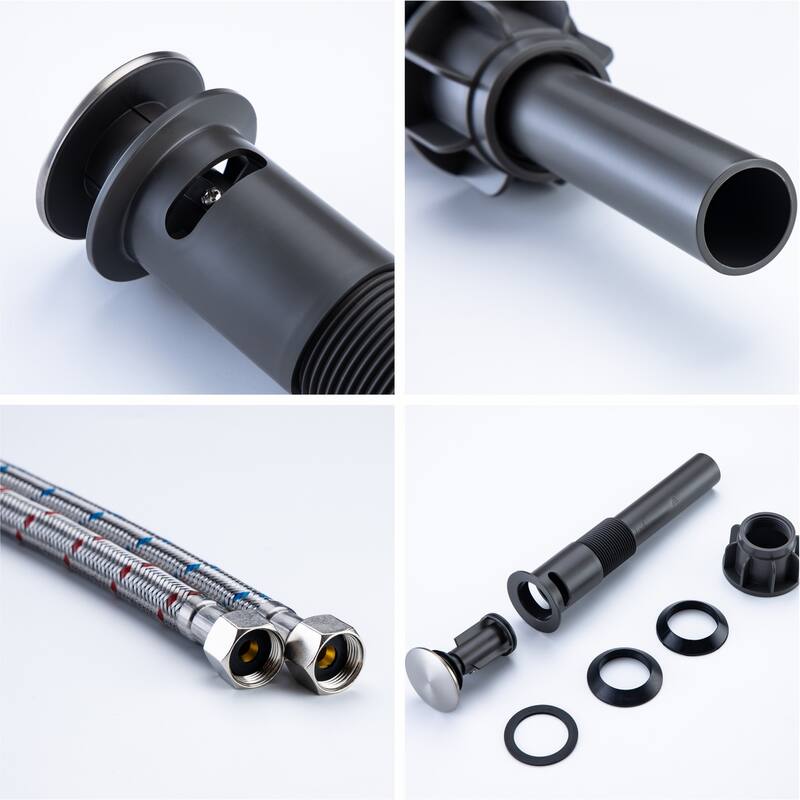 Topcraft Two Handle Waterfall Bathroom Faucet with Pop-Up Drainer