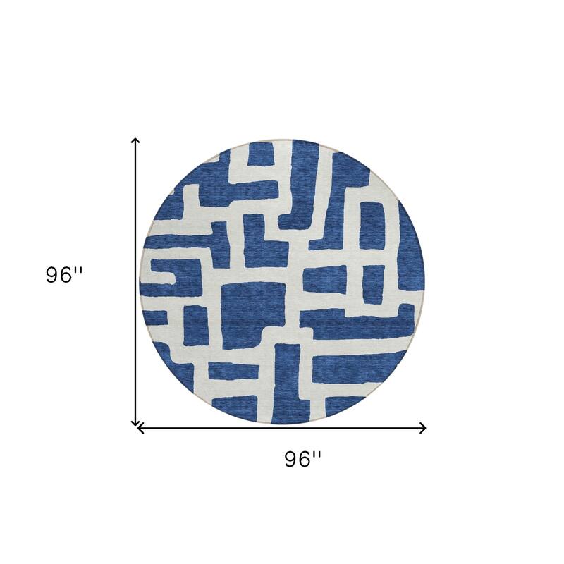 HomeRoots Abstract Transitional Rectangle Outdoor Rug