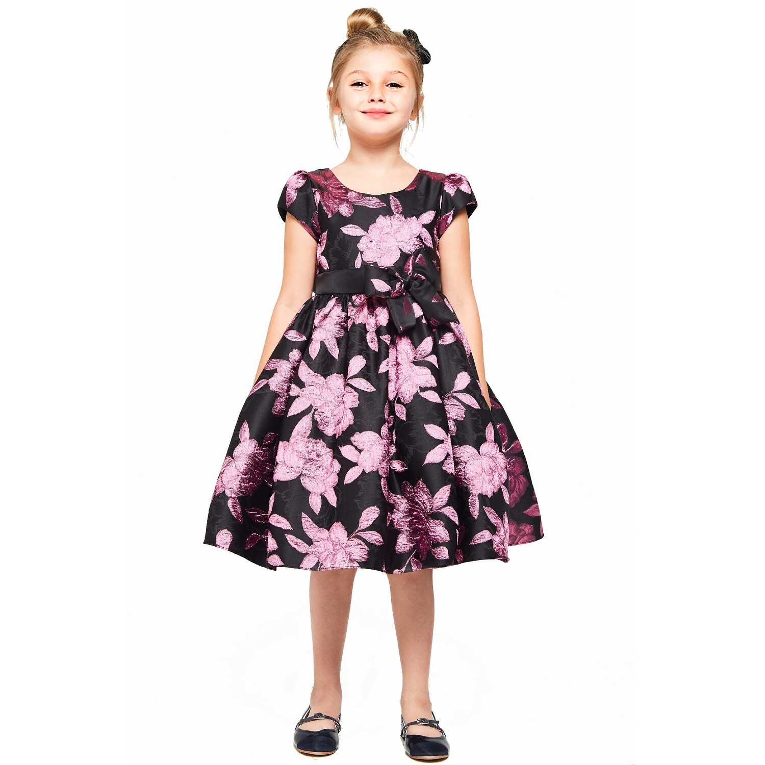 pink and violet christmas dress