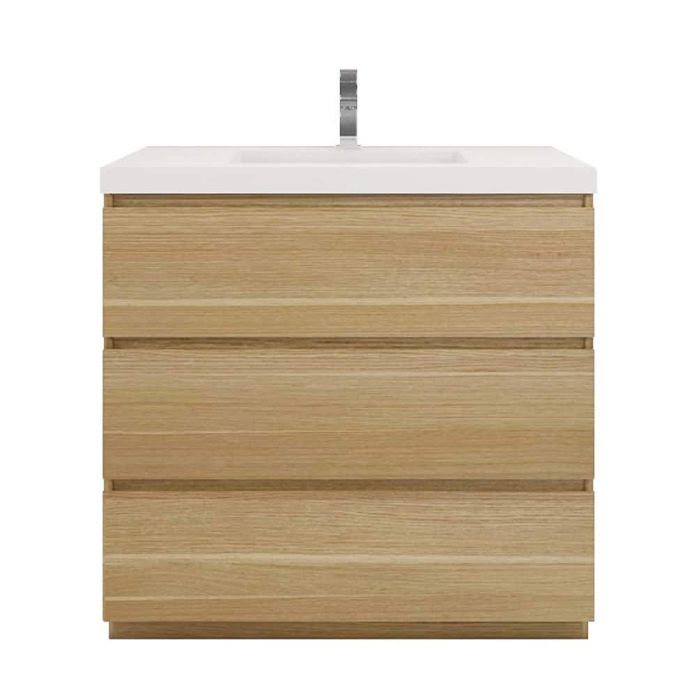 Aron 36'' Freestanding Vanity with Reinforced Acrylic Sink