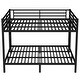 preview thumbnail 6 of 7, Metal California King over California King Bunk Bed for Teens and Adults for Bedroom