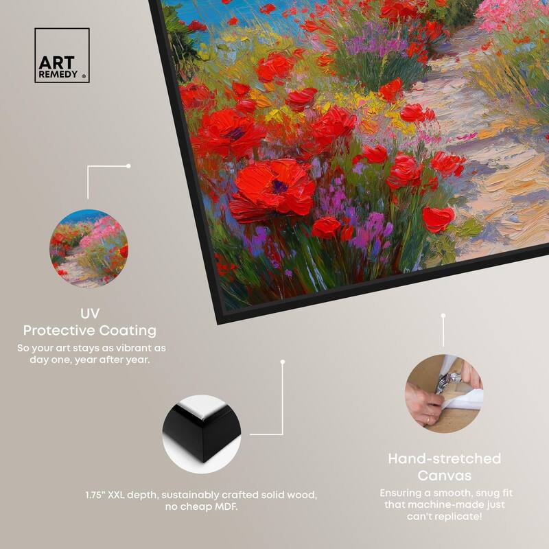 Ocean View Bloom I Canvas by Art Remedy