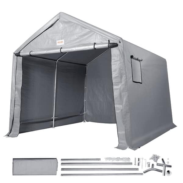 Outdoor Portable Storage Shelter Shed, 10x15x8ft Instant Garage Tent