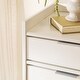 preview thumbnail 30 of 37, Walker Edison Modern Gallery Top Solid Wood Chest