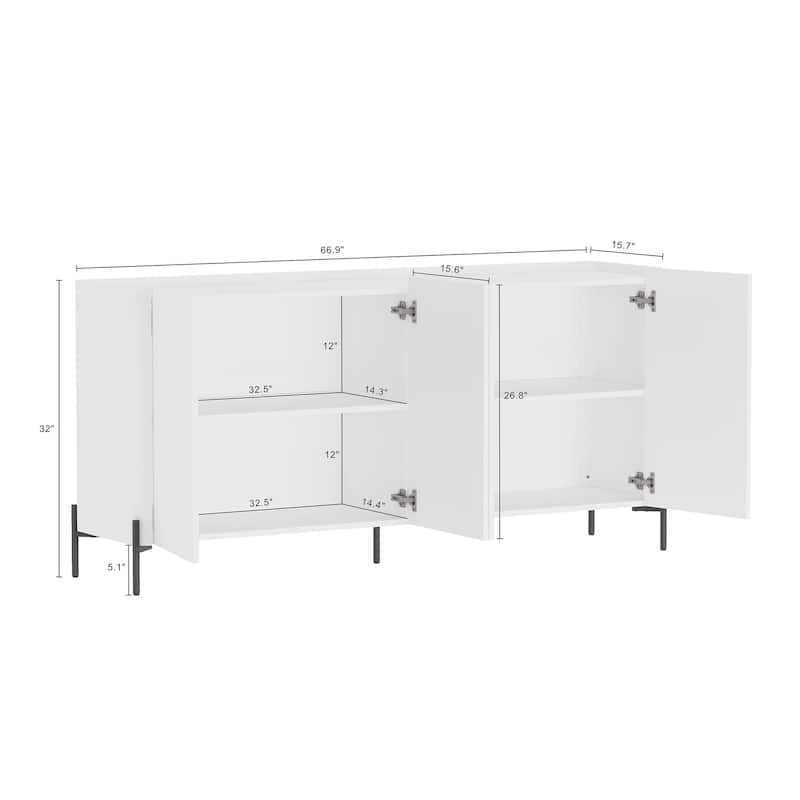 Manhattan Comfort Abbey 67" Sideboard
