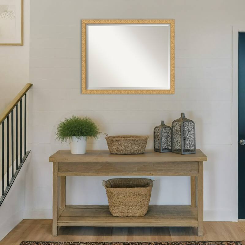 Lila Beveled Wood Framed Wall Mirror