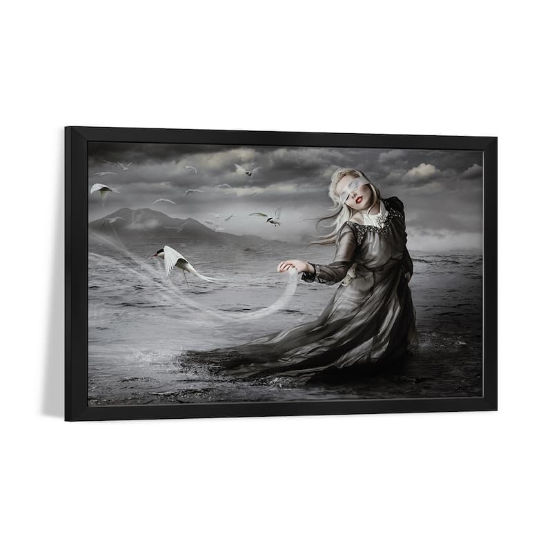 No Eye Can See The Pattern Premium Framed Poster by KT Allen