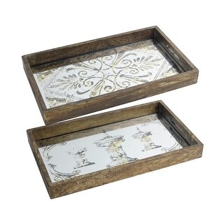 Greta 2-inch Natural Tray (Set of 2)