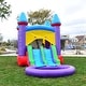 preview thumbnail 7 of 11, HeroKiddo Jelly Bean Castle Commercial Grade Bounce House & Water Slide Combo with Detachable Pool & Air Blower, Outdoor Fun