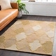 preview thumbnail 7 of 48, Hand-Tufted Ryde Moroccan Trellis Wool Area Rug Olive/Beige - 6' Round