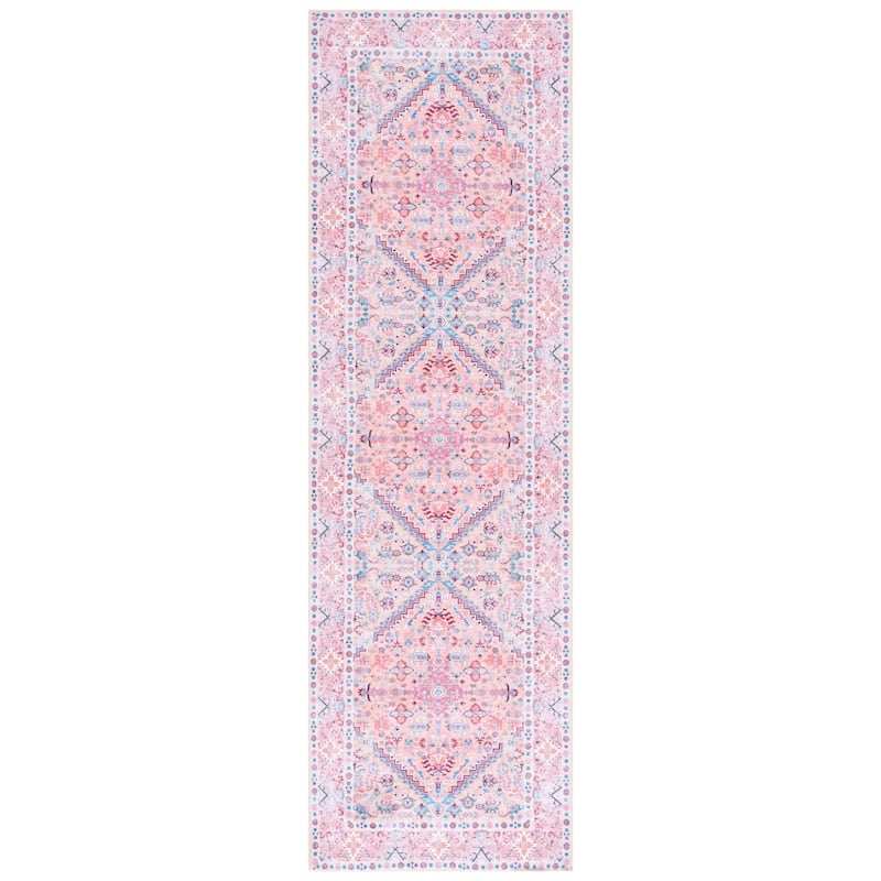 SAFAVIEH Arizona Anitha Vintage Rug - 2'6" x 8' Runner - Beige/Pink