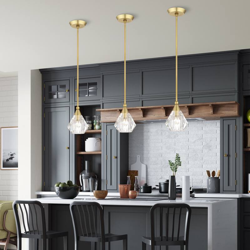 Livex Lighting Brussels Single Light 7" Wide Crystal Mini Pendant