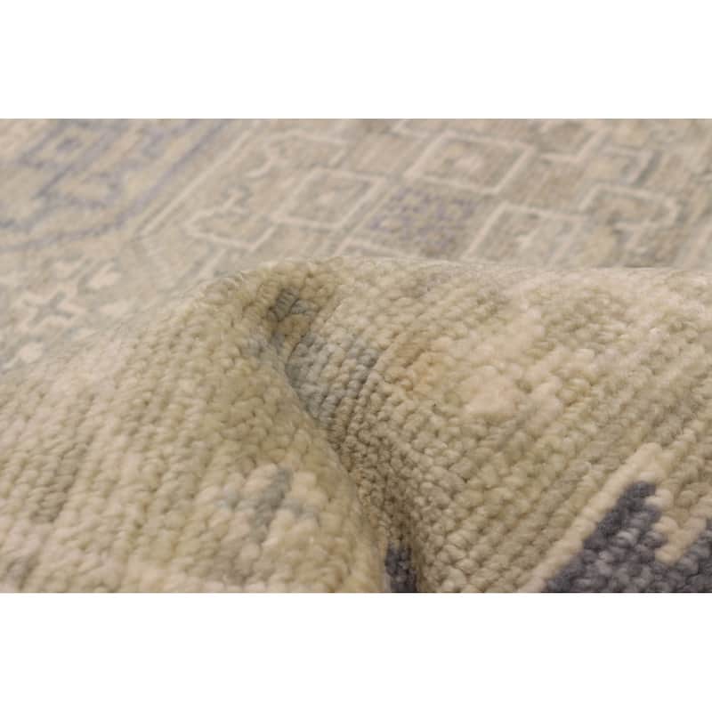 ECARPETGALLERY Hand-knotted Mamluk Khaki Wool Rug - 8'11 x 11'11
