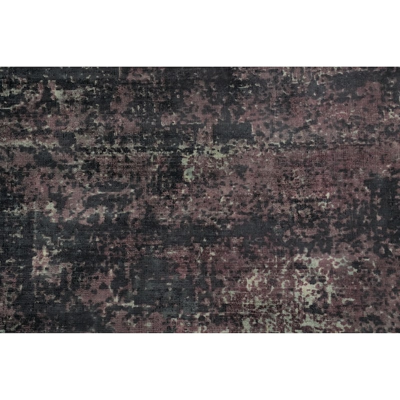 Hand Knotted Oriental Viscose Silk Carpet Modern Abstract Multi-Colored Abstract Area Rug - 7' 9'' X 5' 1''