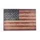 preview thumbnail 2 of 6, "American Flag" Vintage Print on Planked Wood Wall Art