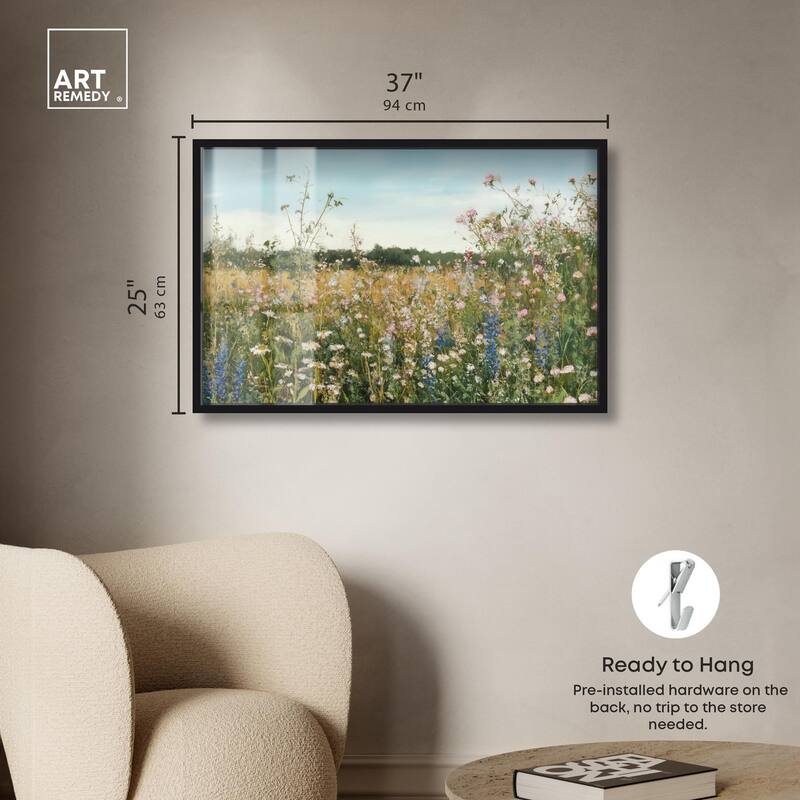 Glimmering Glade Garden II Shadowbox by Art Remedy