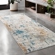 preview thumbnail 5 of 6, Alexander Home Keara Brushstroke Abstract Distressed Contemporary Rug