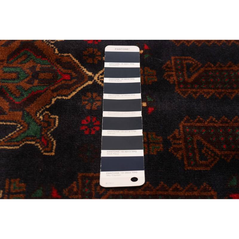 Teimani Navy Rug 3'9" x 6'2" - 3'9 x 6'2
