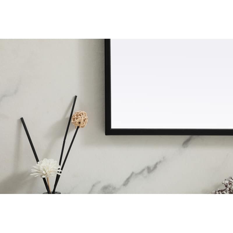Indigo Home Metal Frame Arch Mirror 40x34 Inch