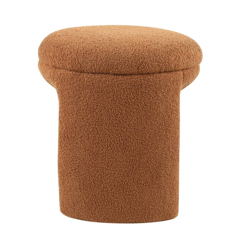 Furniture of America Emery Modern 18-inch U-Shaped Upholstered Ottoman