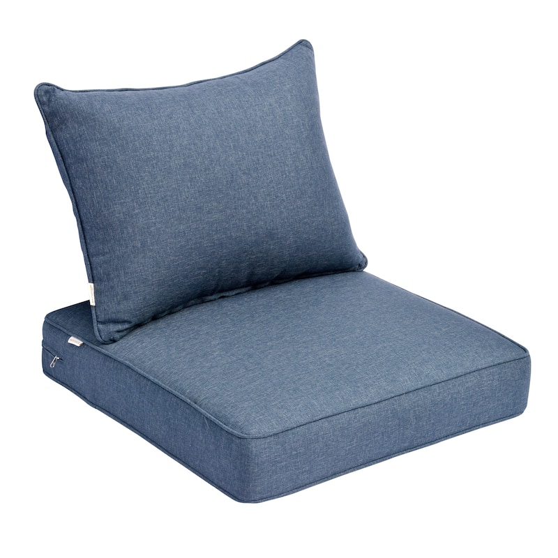 XIZZI Outdoor Seat Back Cushion Set Plush Comfort for Patio Furniture - Denim Blue