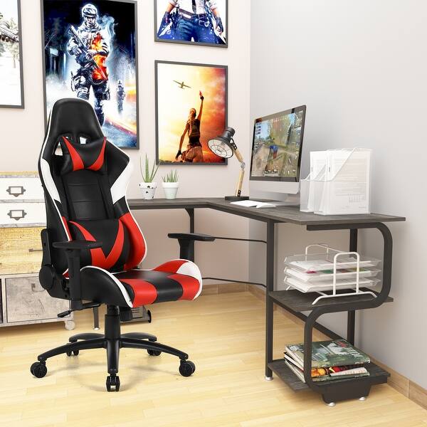 Shop Ergonomic Gaming Chair And Reversible Panel L Shaped Computer