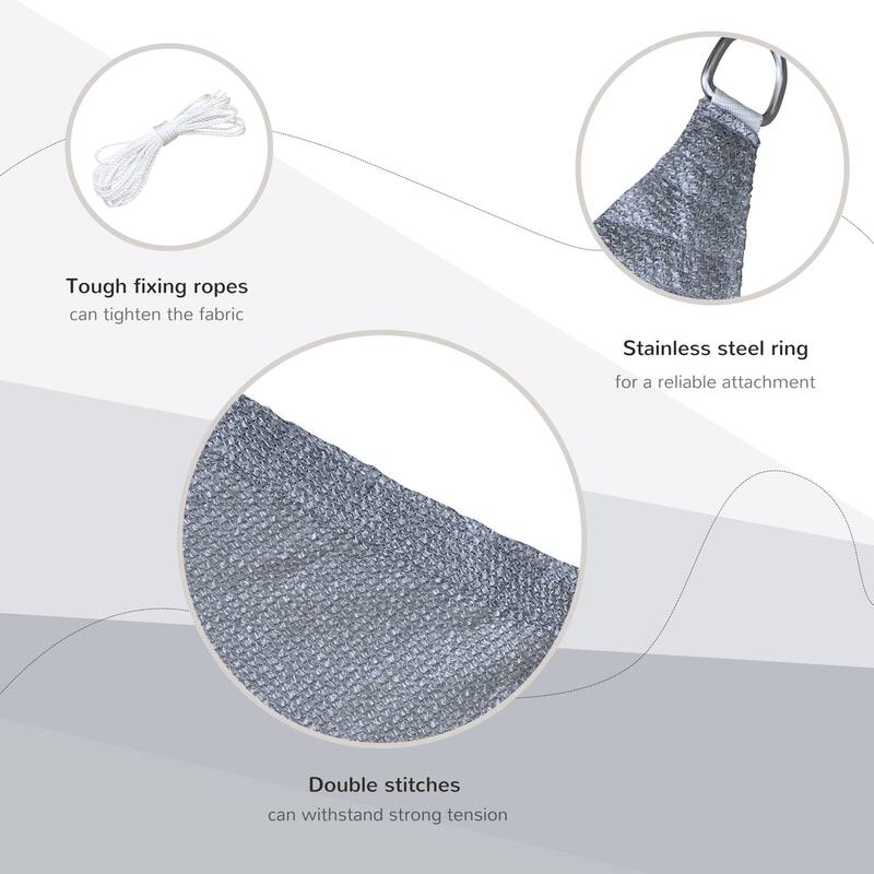 Outsunny 13' x 20' Rectangular Sun Shade Sail Canopy
