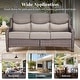 preview thumbnail 40 of 101, Outdoor Sofa with 6-Inch Thick Cushions Furniture for Porch