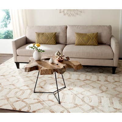 SAFAVIEH Babylon Natural Coffee Table - 36" x 36" x 18"