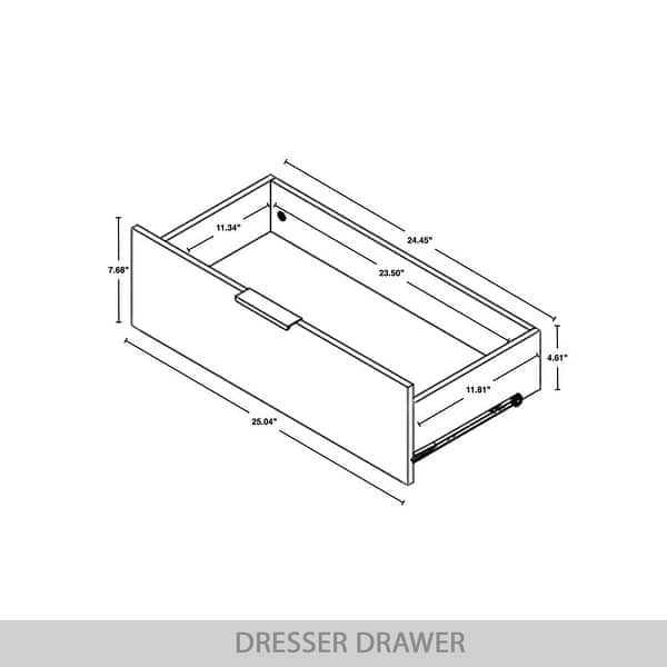 dimension image slide 8 of 10, CraftPorch Corduroy 4-pieces Glam White Bed with White Furniture Bedroom Set