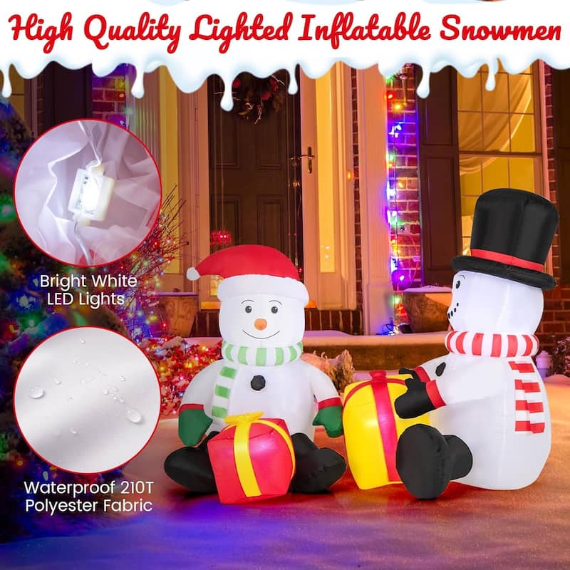 Christmas Inflatables Outdoor Indoor Cute Blow Up Christmas Decoration - Multi-colored