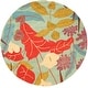 preview thumbnail 30 of 31, SAFAVIEH Handmade Blossom Verona Modern Floral Wool Rug 6' Round - Blue/Multi - Round